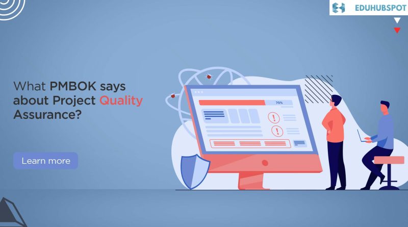 What PMBOK says about Project Quality Assurance