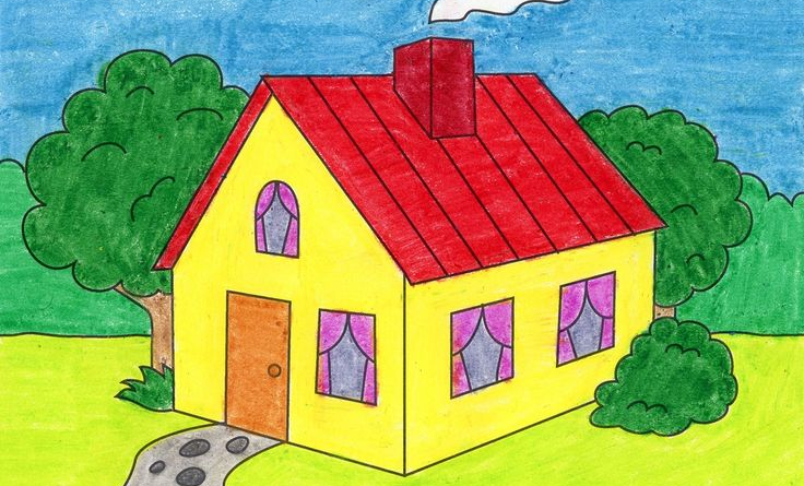 Simple House Easy Drawing | Drawing Tutorial