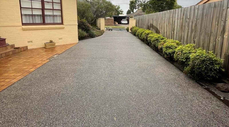 Concrete driveway in Melbourne